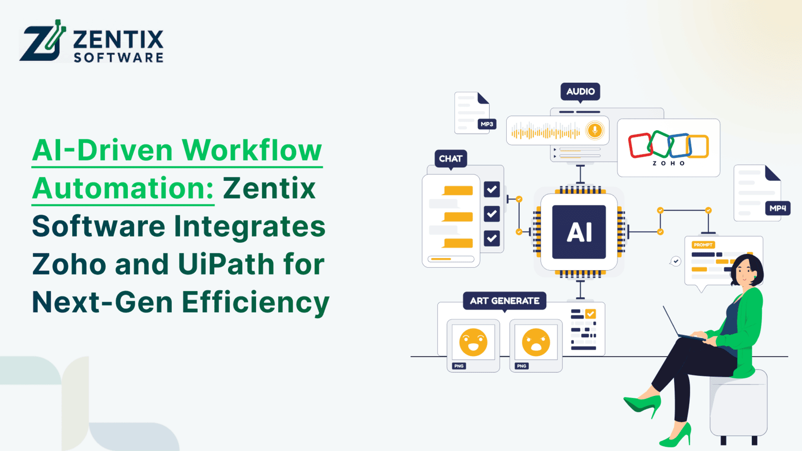 AI-Driven Workflow Automation: Zentix Software Integrates Zoho and UiPath for Next-Gen Efficiency